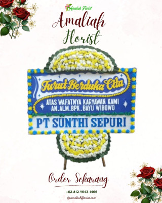 Papan Bunga Duka di Kayu Kubu